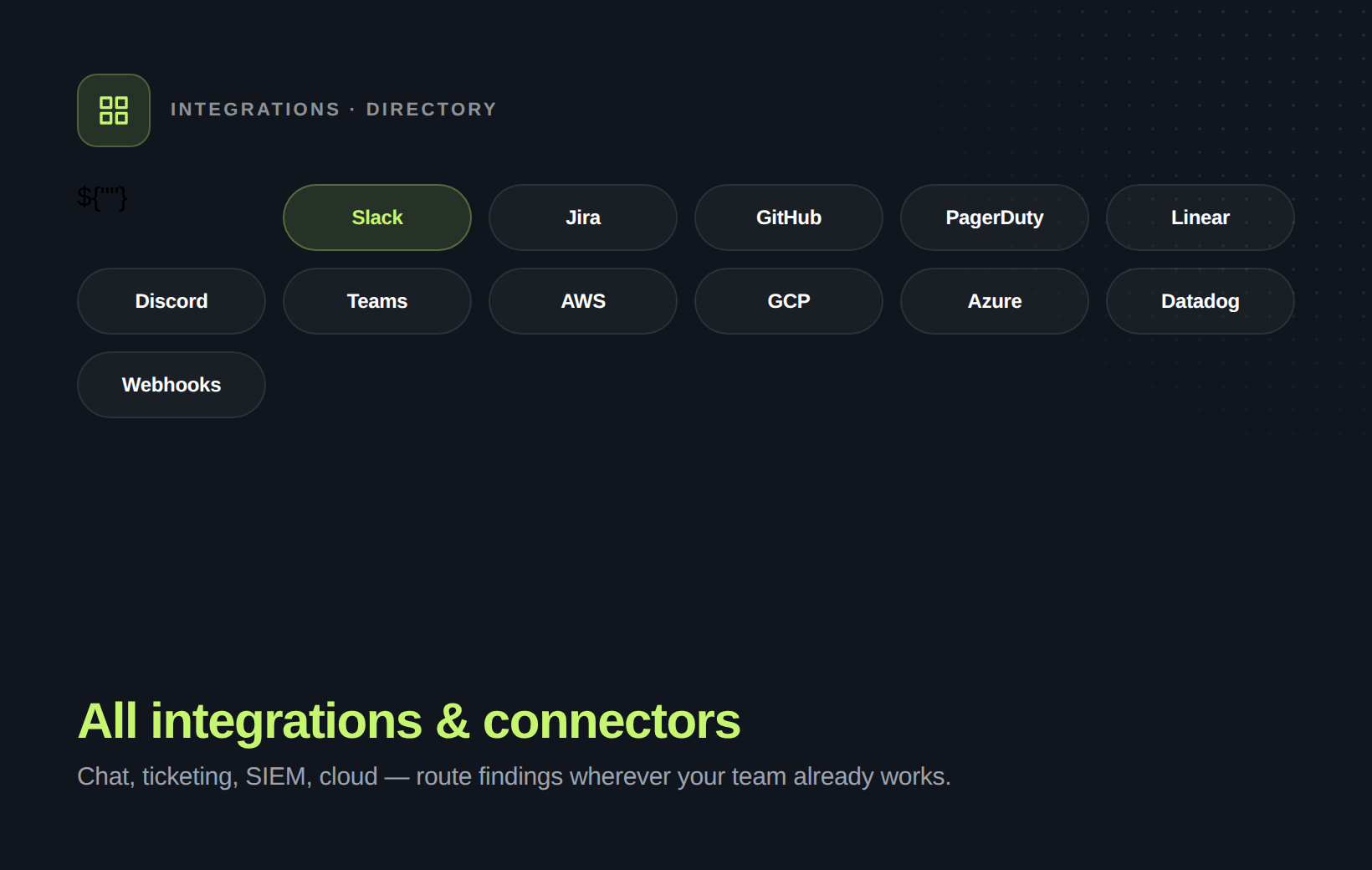 All integrations & connectors